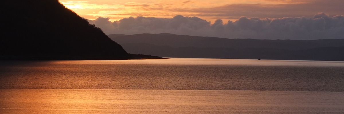 catacol bay arran, looking towards mull of kintyre